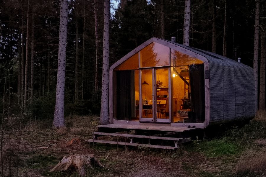 an off-grid house